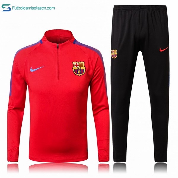 Chandal Barcelona 2017/18 Rojo Negro